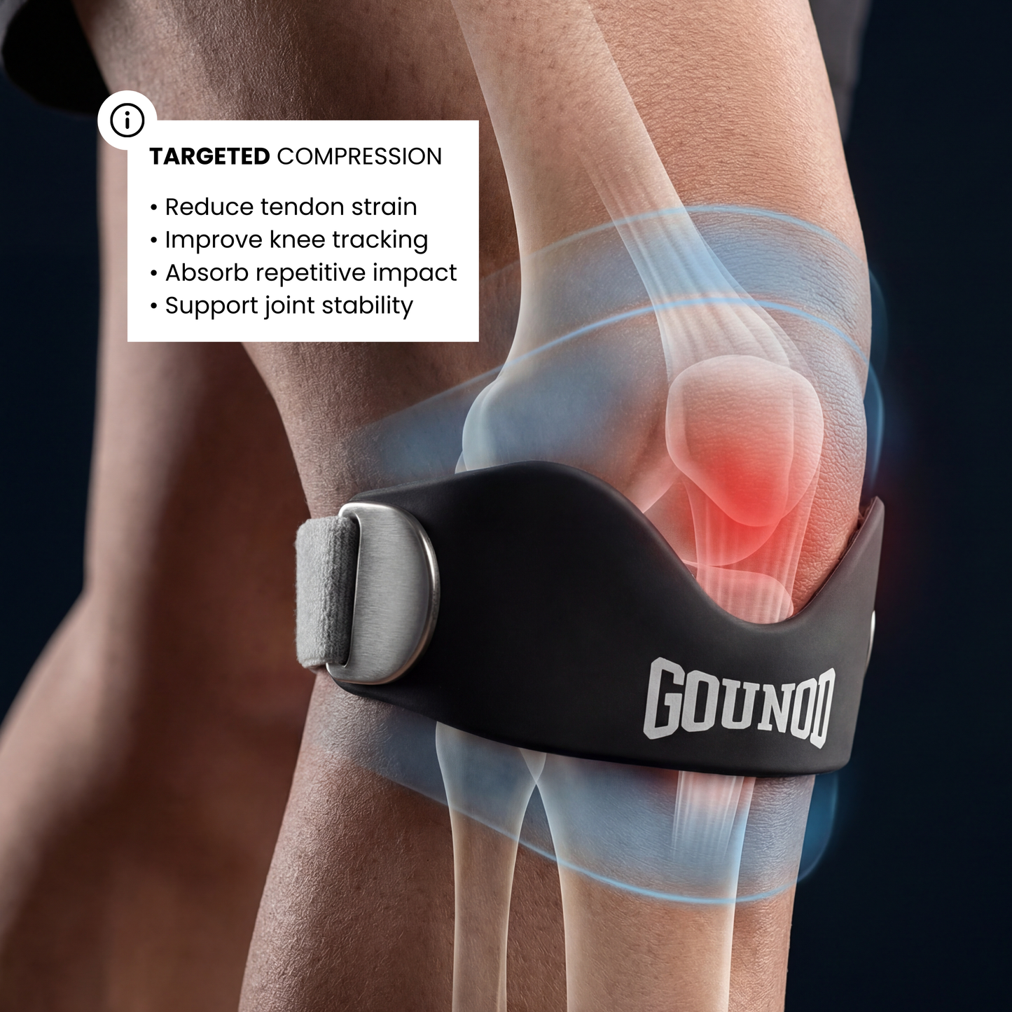 Patellar Support Straps For Knee Pain and Tendonitis