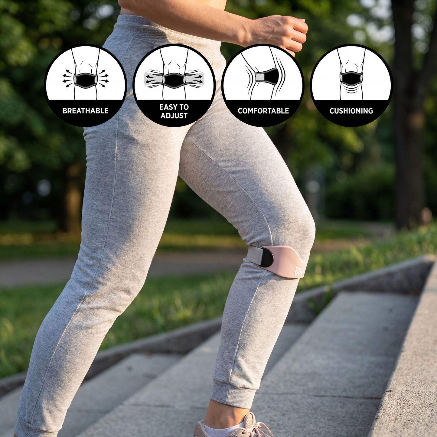 Patellar Support Straps For Knee Pain and Tendonitis