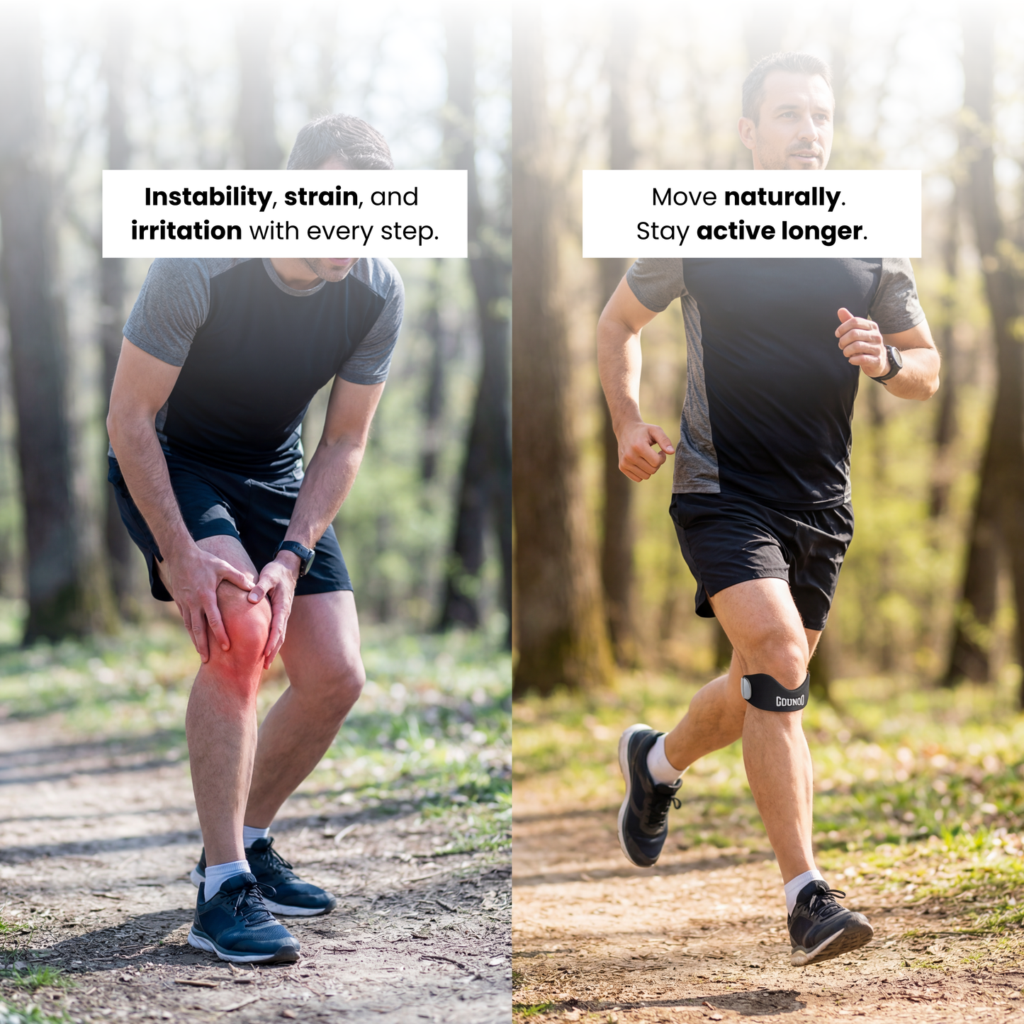 Patellar Support Straps For Knee Pain and Tendonitis