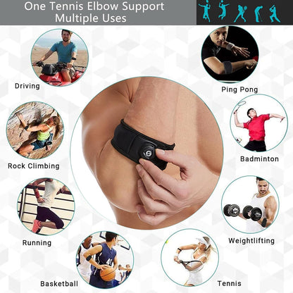 Tennis Elbow Strap for Golfers, Basketball, Baseball, Weightlifting, Tendonitis, Arthritis