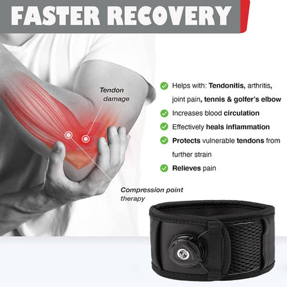 Tennis Elbow Strap for Golfers, Basketball, Baseball, Weightlifting, Tendonitis, Arthritis