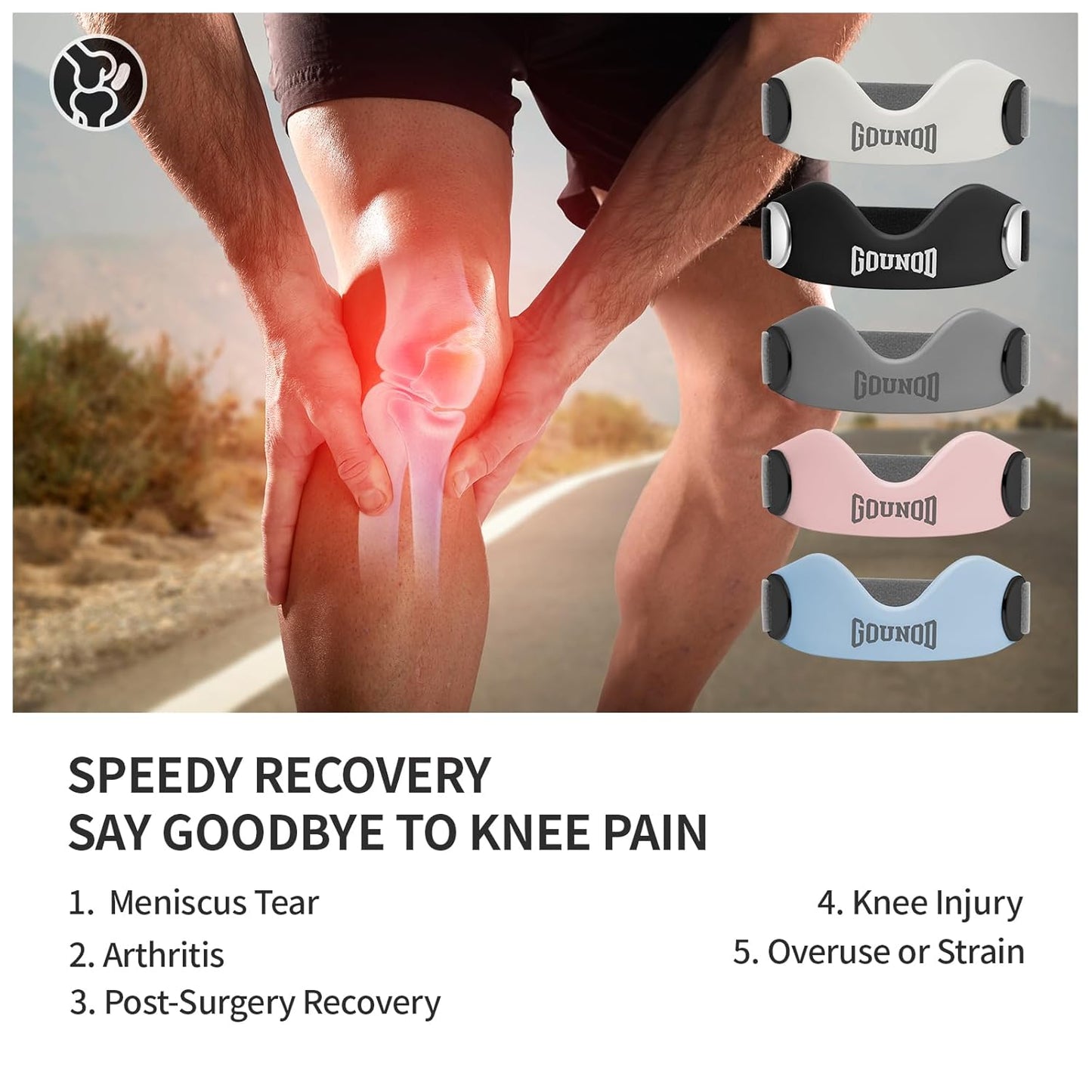 Patellar Support Strap For Knee Pain and Tendonitis